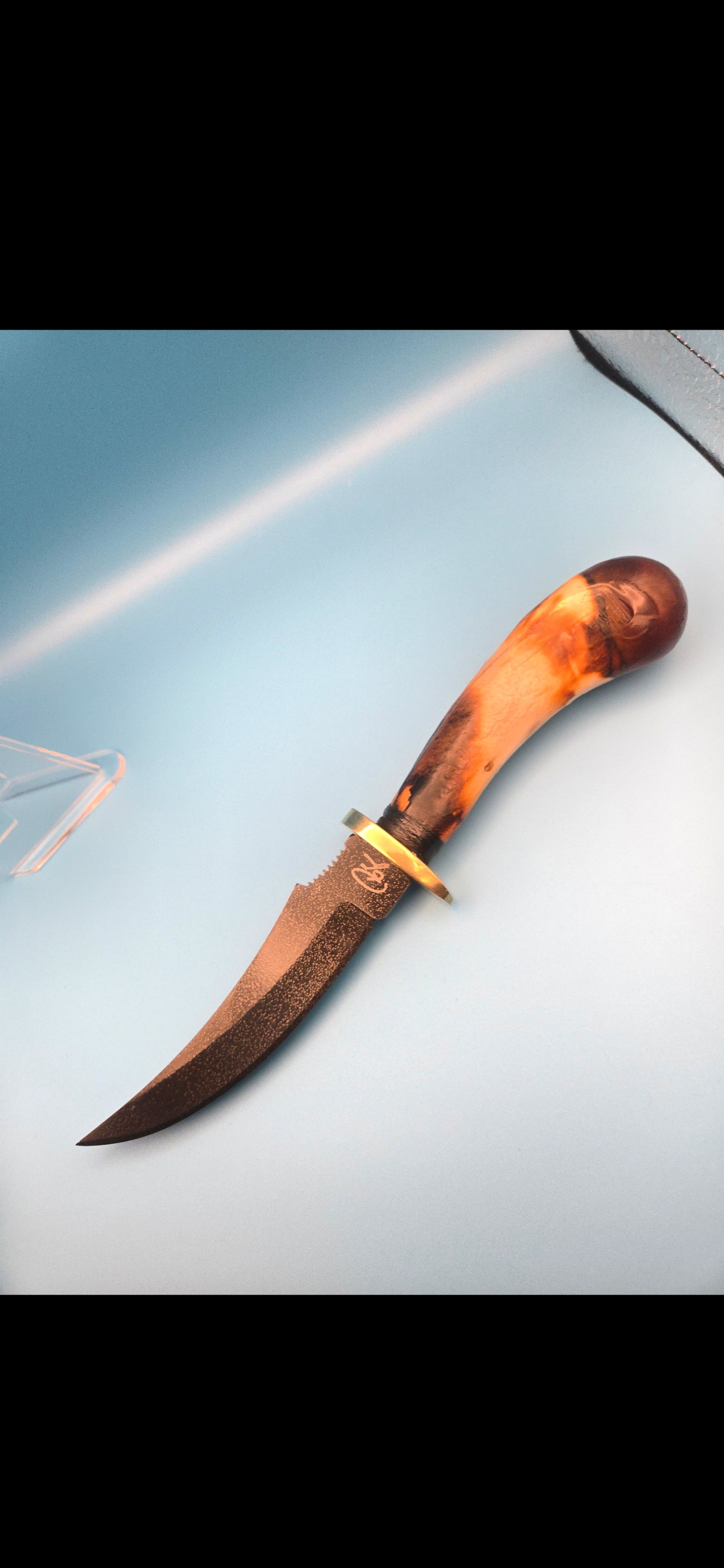 Stag Bone Skinner: Resin Pummel