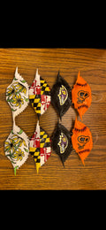 Hand Painted Maryland Themed Crab Shell Ornaments, Custom-made.